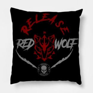 Dean Walker "Release The Red Wolf" Pillow