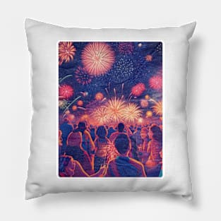 Firework Party Pillow