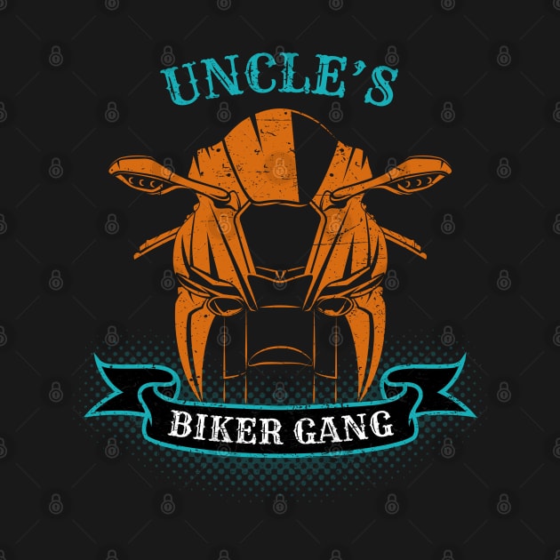 Uncle's Biker Gang Father's Day by DwiRetnoArt99