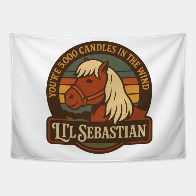 Legends in the Wind: Lil Sebastian Tapestry by Tv Moments