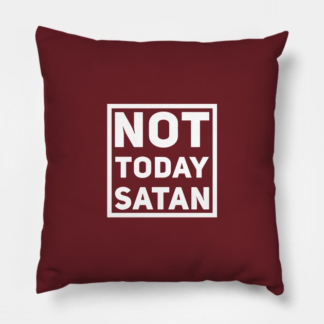 Not today satan shirt Pillow by denissmartin2020