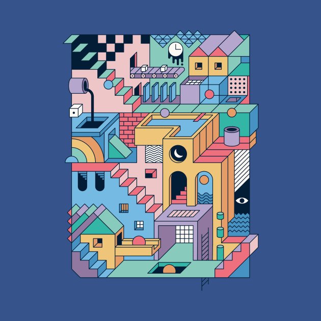 80s Escher by Thepapercrane