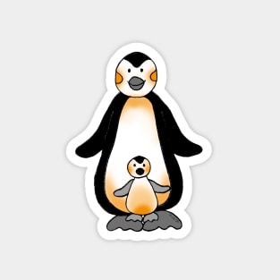 cute penguin family Magnet