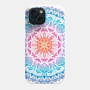 Rainbow mandala Phone Case