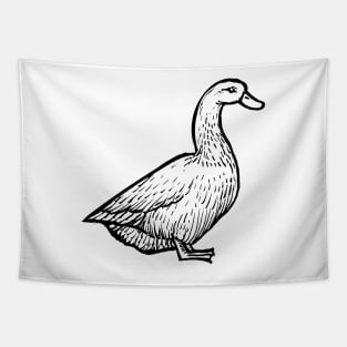 Duck Hand Drawn Tapestry