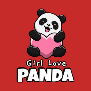 Girl Love Panda T-Shirt
