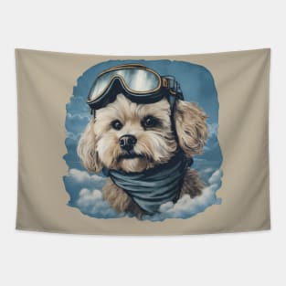 Aviator dog Tapestry