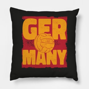 Vintage German Football // Retro Germany Soccer Pillow