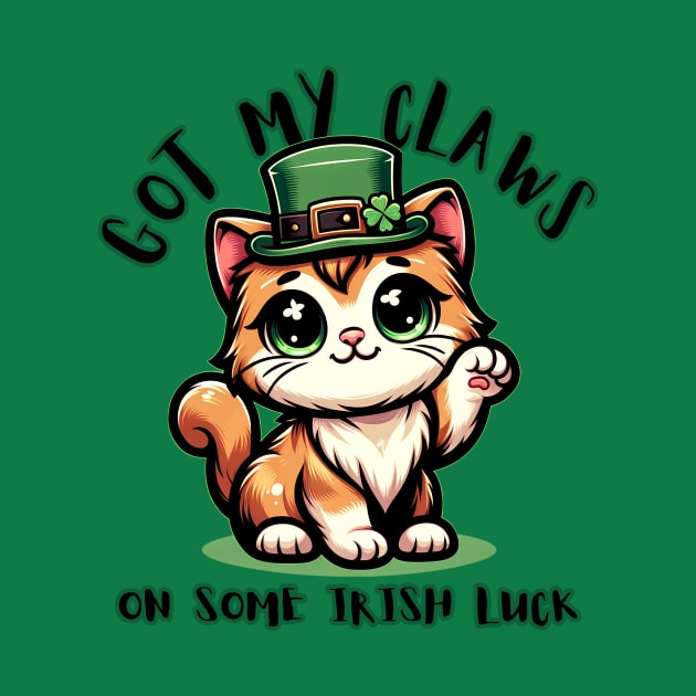 Got my claws on some Irish luck Cute St Patricks day by I Live With Idiots