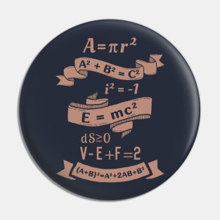 Vintage math Pin