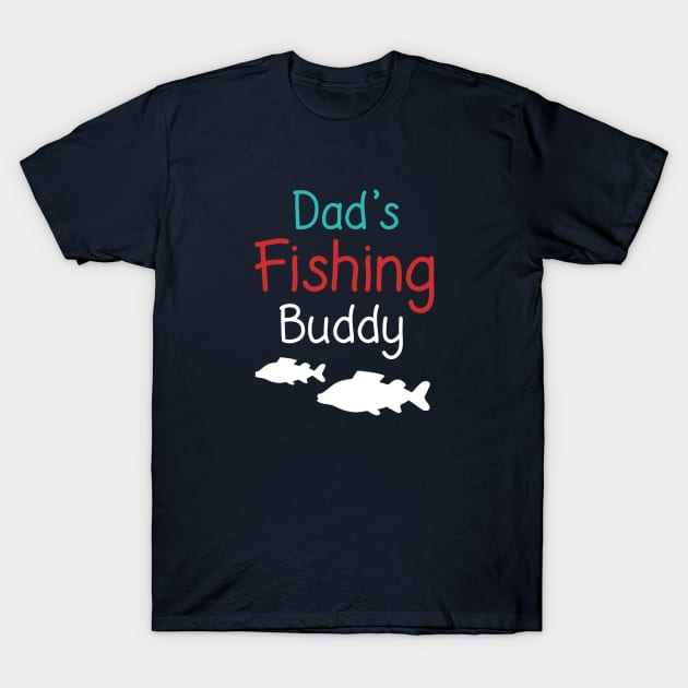 Dad's Fishing Buddy baby boy shirt' Organic Short-Sleeved Baby Bodysuit