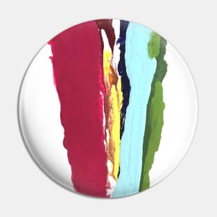 Warm Rainbow Colors Melting Abstract Pin