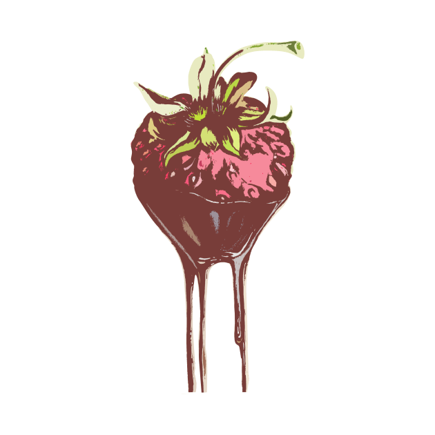 Strawberry in chocolate by artisjourney