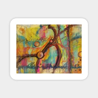 Trying to Forget Pastel Abstract Painting Magnet