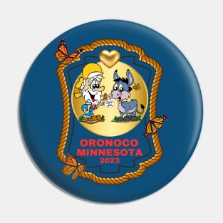 2023 Oronoco Minnesota Heart of Gold Bill and Jack Gold Rush Gang Pin