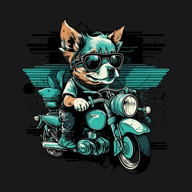 Cool dog ride motorbike by JORDYGRAPH