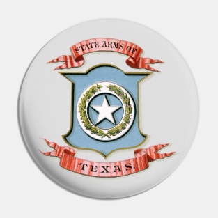 1876 State of Texas Coat of Arms Pin