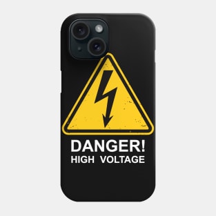 High Voltage Danger Sign Phone Case