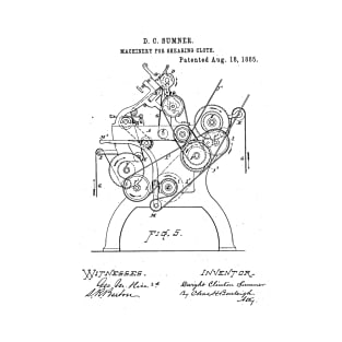 Machine for shearing cloth Vintage Patent Hand Drawing T-Shirt