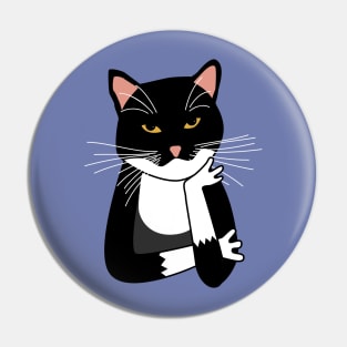 Sarcastic Annoyed Cat Judging You Pin