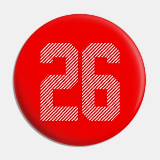 Iconic Number 26 Pin