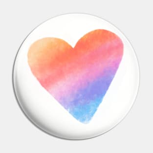 Rainbow Heart Pin