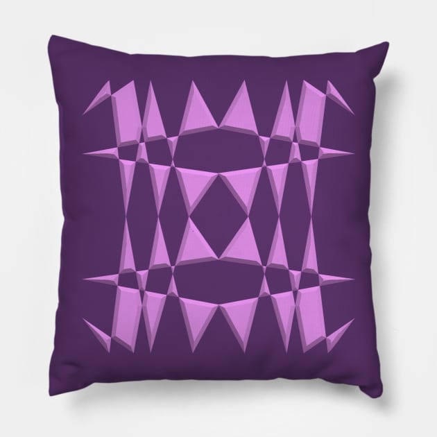 Object in 3D  pink Pillow by robelf