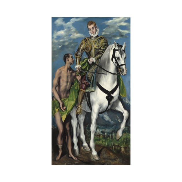 Saint Martin and the Beggar by El Greco by Classic Art Stall