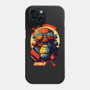 Anime Cyber Ape (Sci-Fi Ape Vintage Retro Future Design Cyberpunk Space Ape) Phone Case