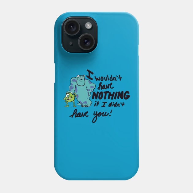 Mike and Sully Phone Case by Courtneychurmsdesigns