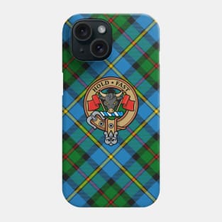 Clan MacLeod Crest over Tartan Phone Case