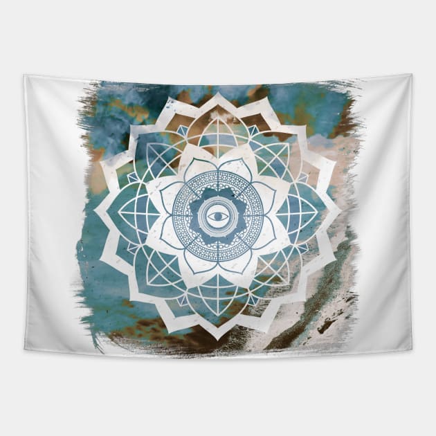 Nature Atmospheric Mandala 7 Tapestry by infloence