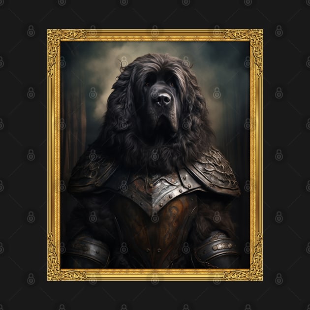 Stalwart Newfoundland - Medieval Knight (Framed) by HUH? Designs