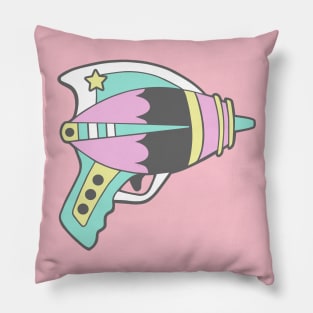 Rad Retro Ray Gun - Pastel Pillow