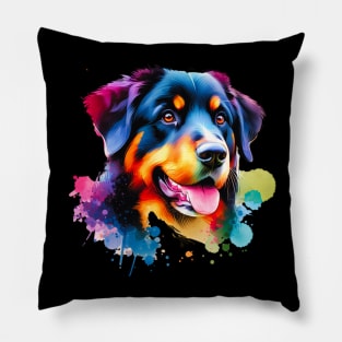 Watercolor Beauceron Pillow