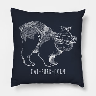 Cat-Purr-Corn Dark Pillow