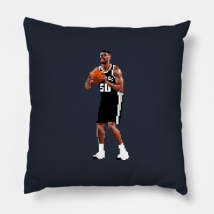 David Robinson Pixel Free Throw Pillow