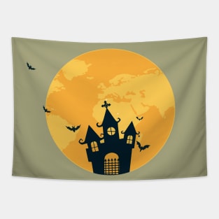 Happy Hallowen Scary Witch Gift T-Shirt Tapestry