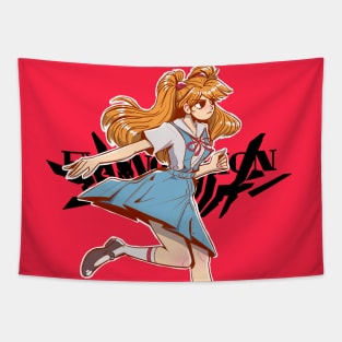 Evangelion - Asuka Langley anime Tapestry