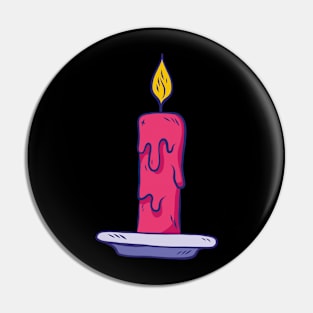 Red candle Pin