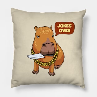 Capybara and humor Pillow