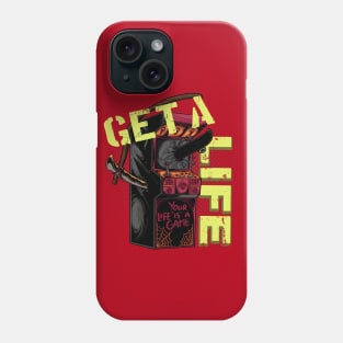 Get a Life retro Game Machine Gamer Gifts Phone Case