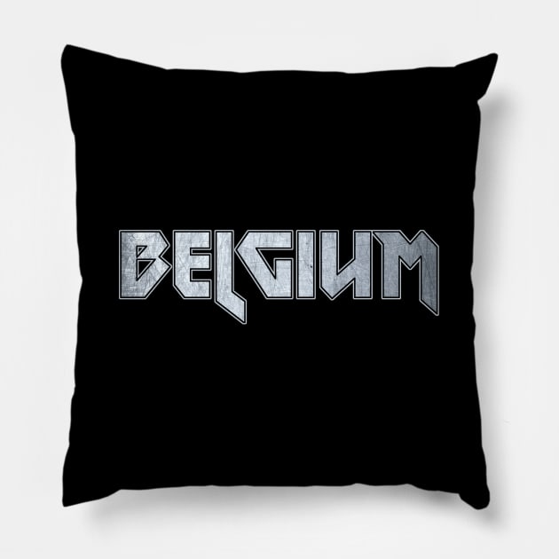 Heavy metal Belgium Pillow by KubikoBakhar