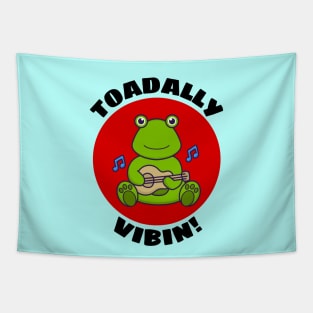 Toadally Vibin | Toad Pun Tapestry