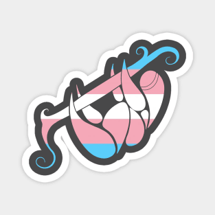 Transgender Flag Sloth Magnet