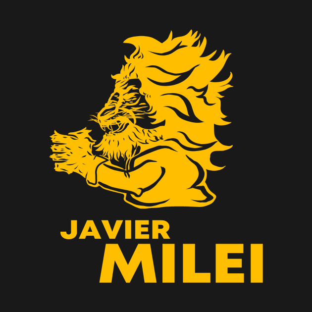 javier milei leon deletreado logo by Super-TS