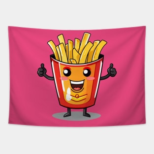 kawaii french fries T-Shirt cute potatofood Tapestry