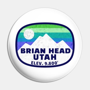 Ski Brian Head Utah Skiing Winter Sports Snowboarding Pin