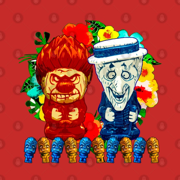 Heat Miser Snow Miser TIKI Tropical Christmas! by Pop Fan Shop