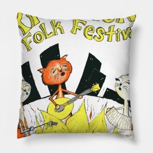 Folk Cats Pillow